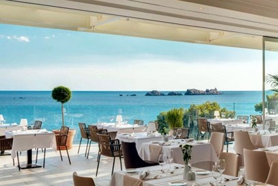 Restaurant an der Adriaküste bei Dubrovnik