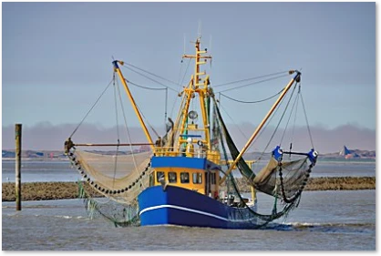Krabbenkutter auf der Nordsee Krabbenkutter auf der Nordsee